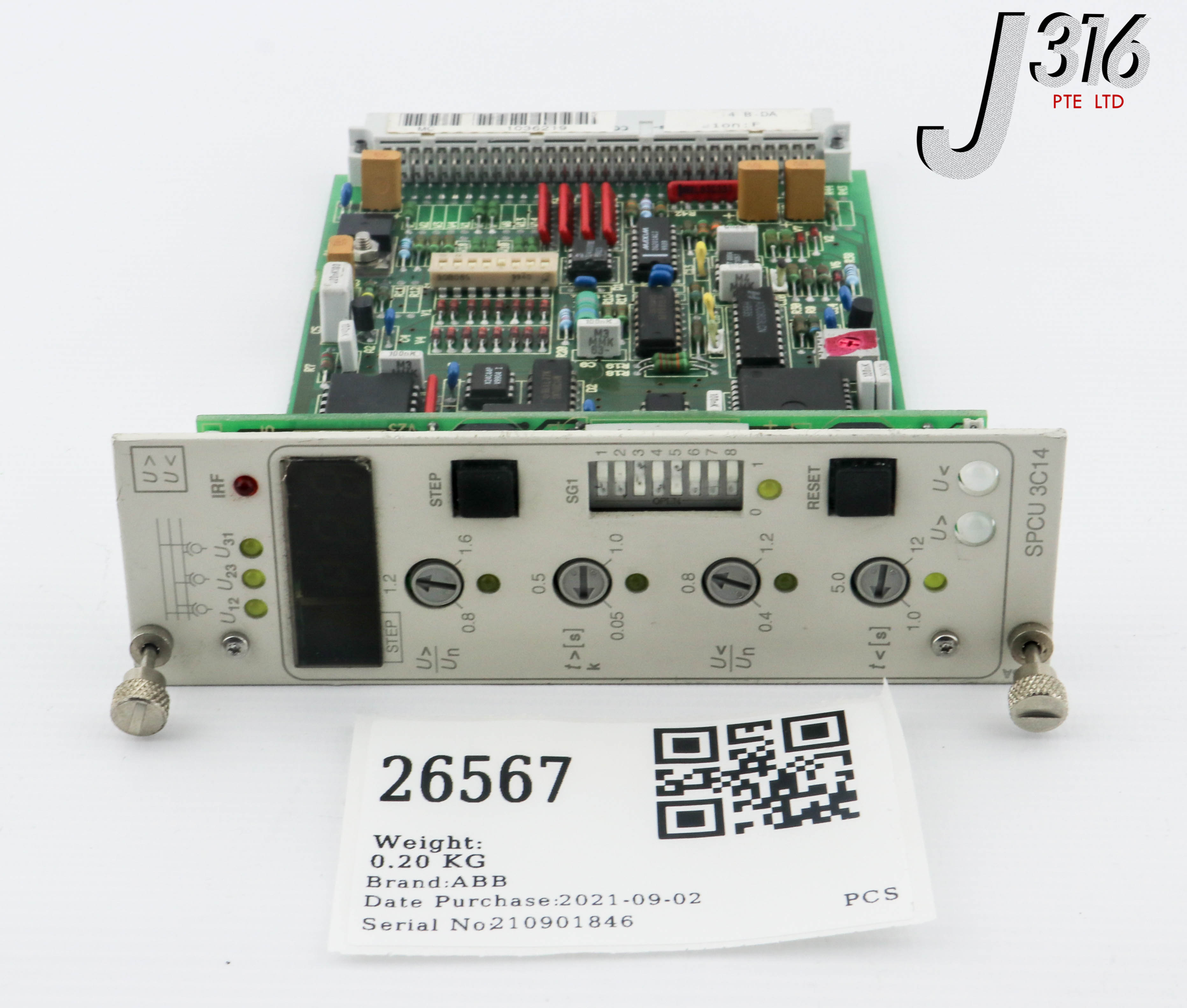 26567 ABB PCB, VOLTAGE MODULE SPCU 3C14 | eBay